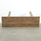 Artissance 35 Long 10 Wide Elmwood Bench, Natural Wood - 8' x 11'