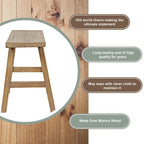 Artissance 35 Long 10 Wide Elmwood Bench, Natural Wood - 8' x 11'