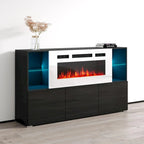 Komi WH03 63-inch Modern Electric Fireplace Sideboard