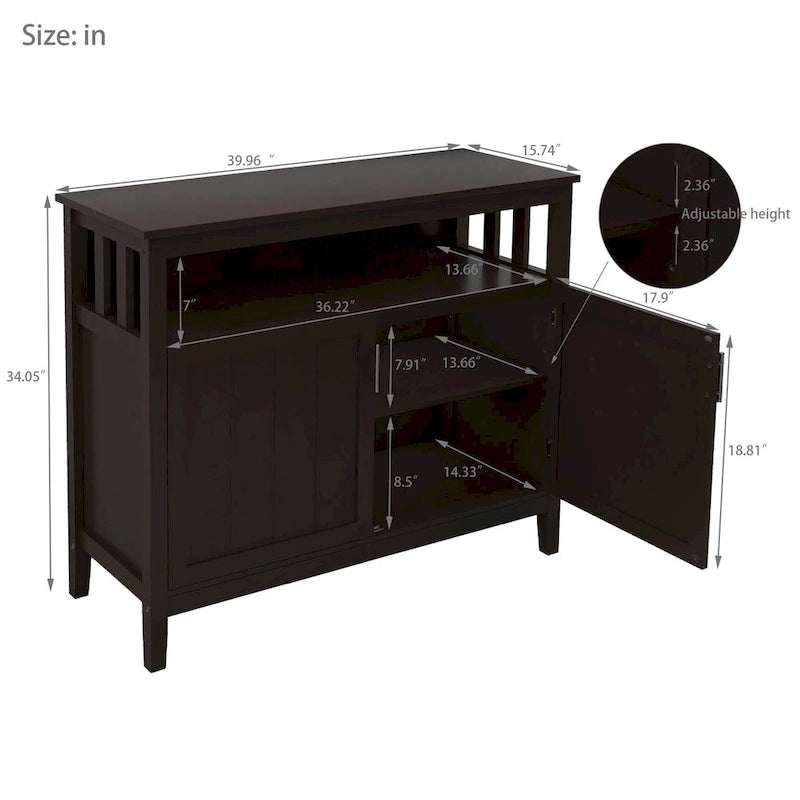 Kitchen storage sideboard and buffet