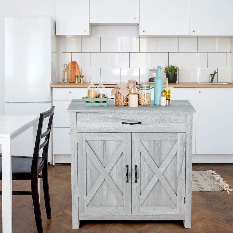 AVAWING Kitchen Sideboard Buffet Cabinet Entryway Cupboard Server