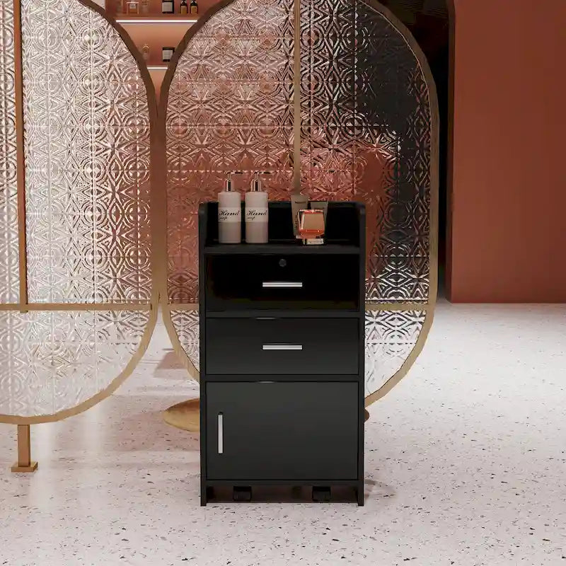 Locking Beauty Salon Storage Cabinet