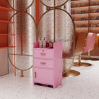 Locking Beauty Salon Storage Cabinet