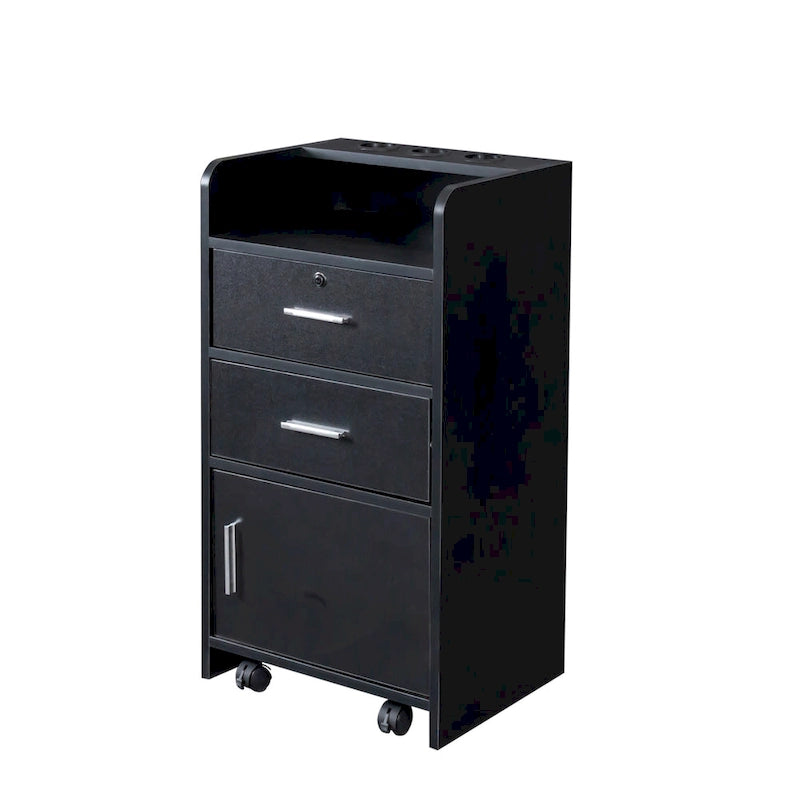 Locking Beauty Salon Storage Cabinet
