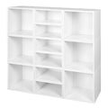 Noble Connect Storage Set- 6 Full Cubes/6 Half Cubes- White Wood Grain