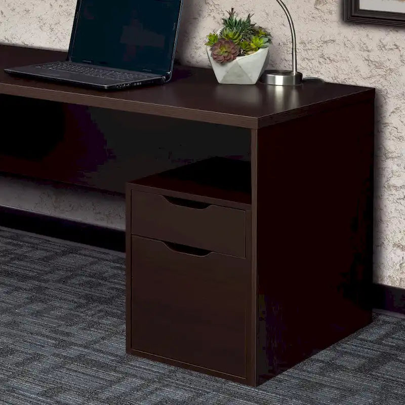 Porch & Den Gold Brook Freestanding Box File Pedestal with no Tools Assembly