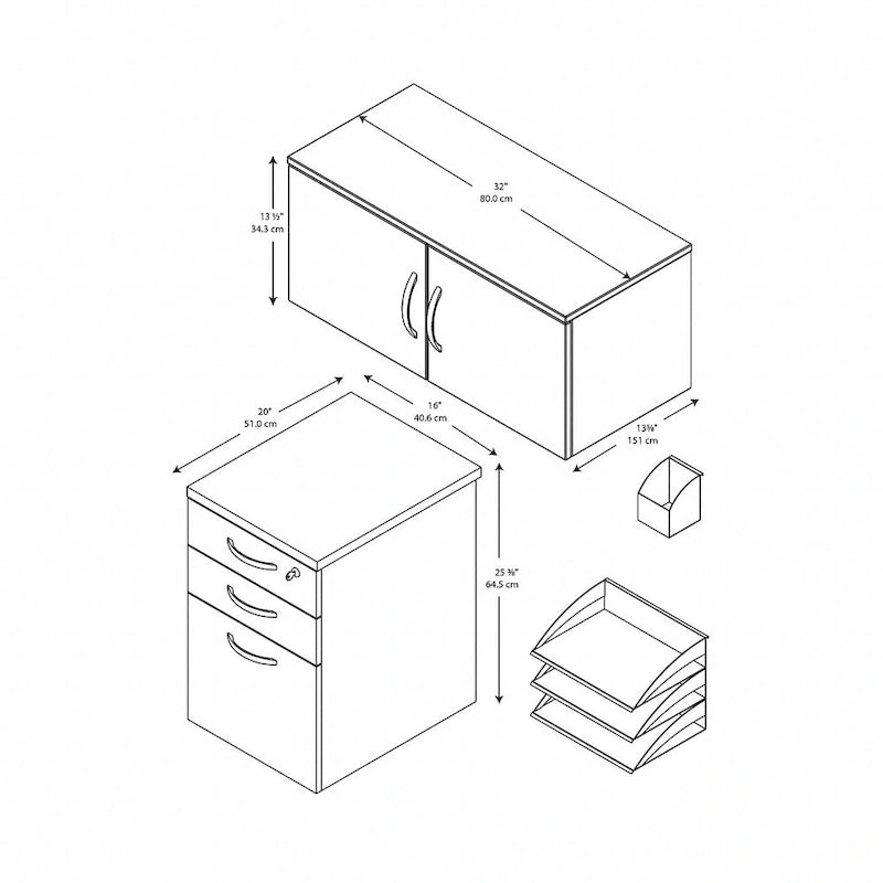 Office in an Hour Storage and Accessory Kit by Bush Business Furniture