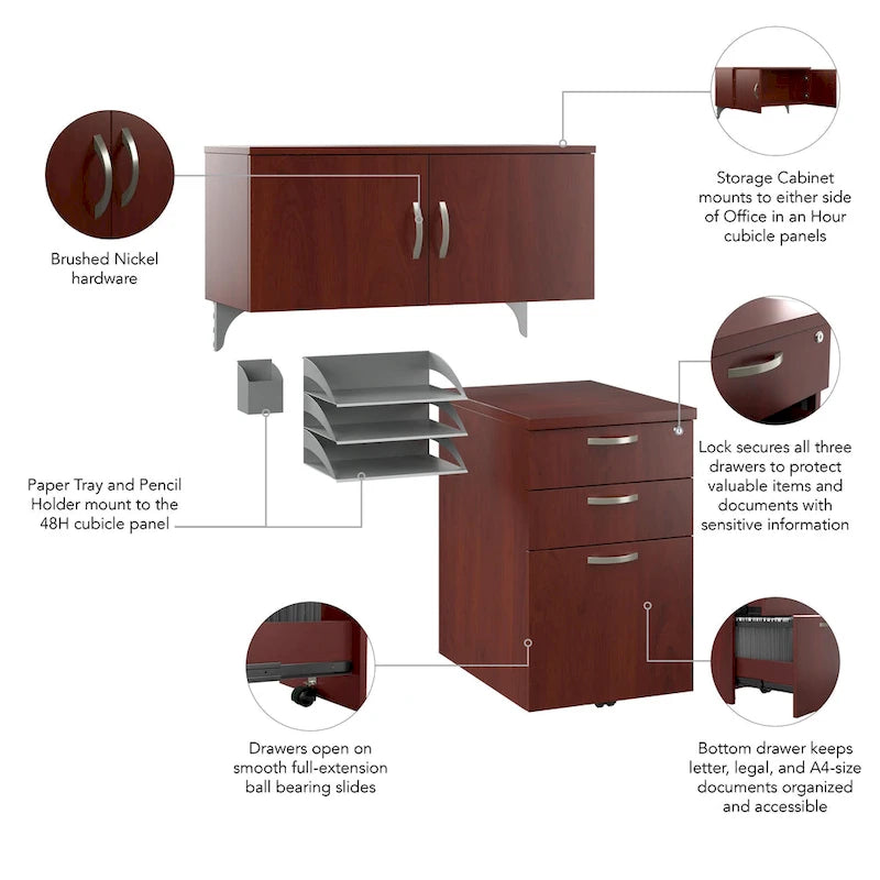 Office in an Hour Storage and Accessory Kit by Bush Business Furniture