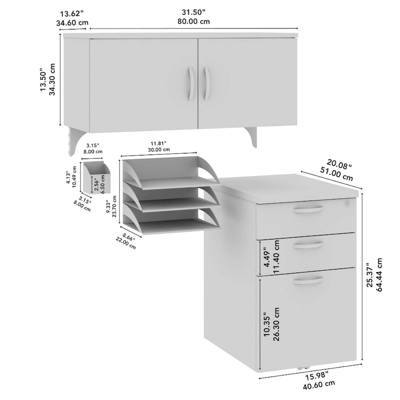Office in an Hour Storage and Accessory Kit by Bush Business Furniture