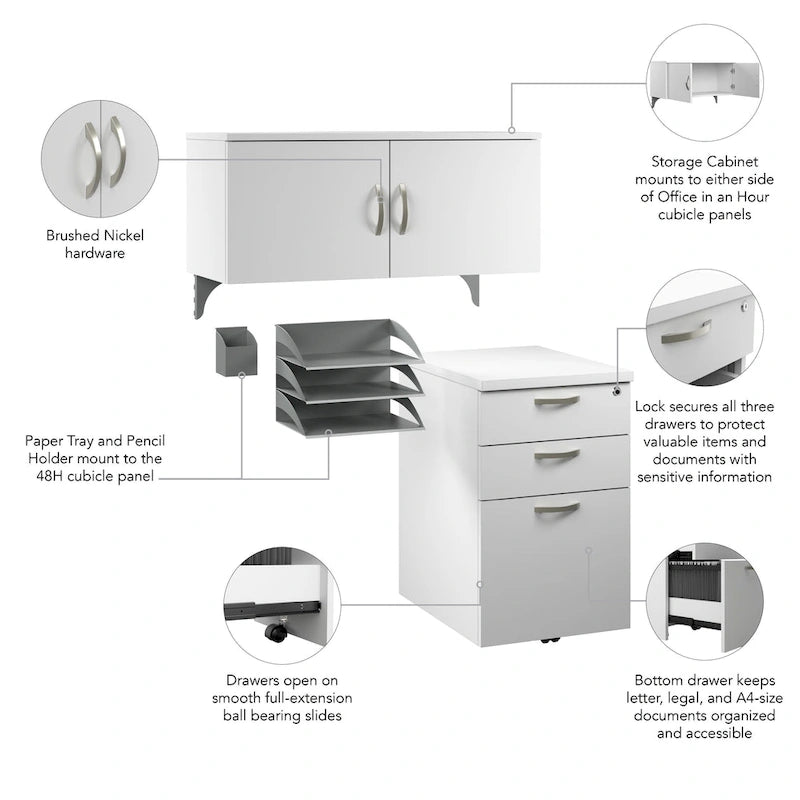Office in an Hour Storage and Accessory Kit by Bush Business Furniture