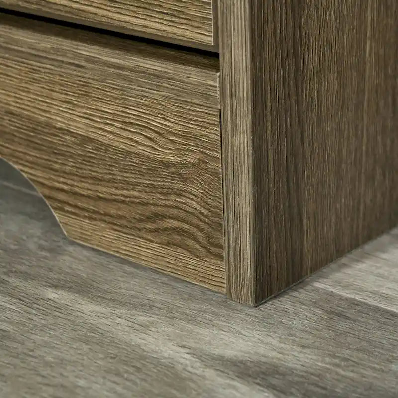 Vinsetto Lateral File Cabinet with Shelf, Office Storage Cabinet with 2 Drawers, Fits Letter Sized Papers