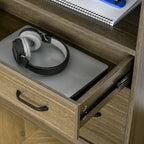 Vinsetto Lateral File Cabinet with Shelf, Office Storage Cabinet with 2 Drawers, Fits Letter Sized Papers