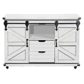 StyleCraft Presley 2 Door Cabinet with Open Center in Distressed White