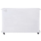 StyleCraft Presley 2 Door Cabinet with Open Center in Distressed White