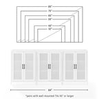 Crosley Milo 3Pc Media Storage Cabinet Set
