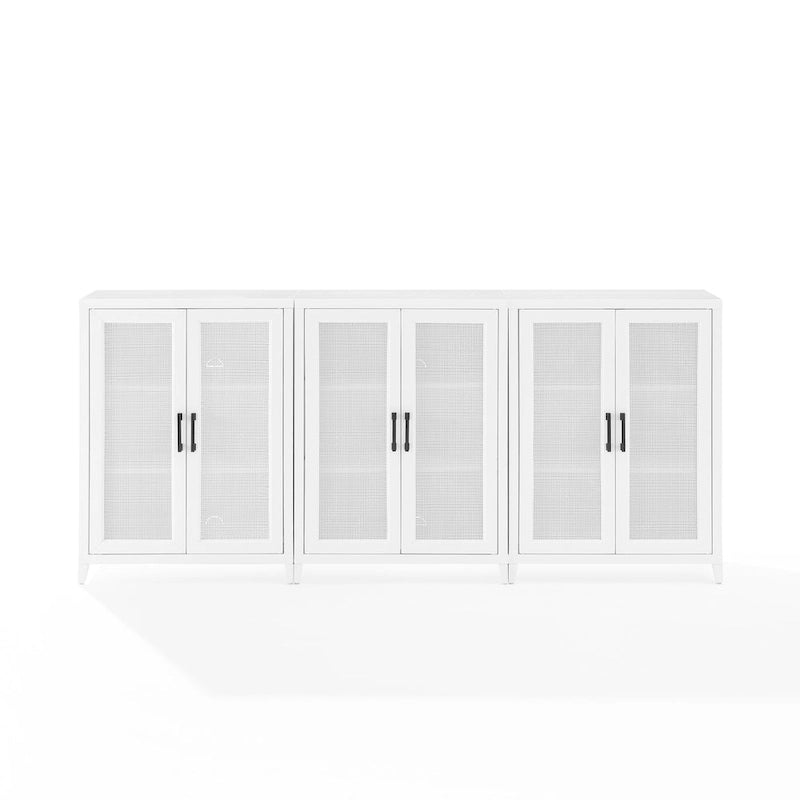 Crosley Milo 3Pc Media Storage Cabinet Set