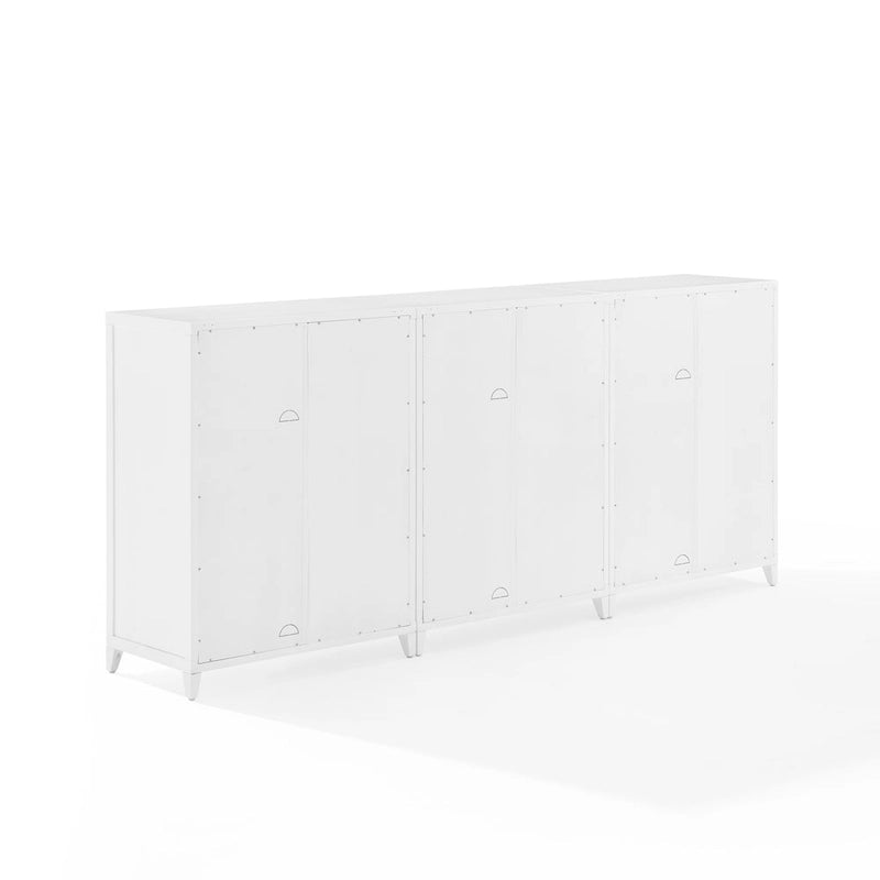 Crosley Milo 3Pc Media Storage Cabinet Set
