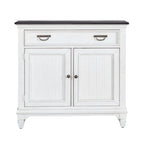 Allyson Park Wirebrushed White Charcoal 42 Inch Accent Hall Console