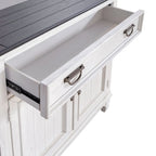 Allyson Park Wirebrushed White Charcoal 42 Inch Accent Hall Console