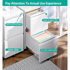 2 Drawer Mobile File Cabinet Under Desk Storage Drawers File Cabinets