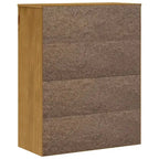 vidaXL Top for Highboard with Glass Doors FLAM Solid Wood Pine - 31.5 x 14.6 x 39.4