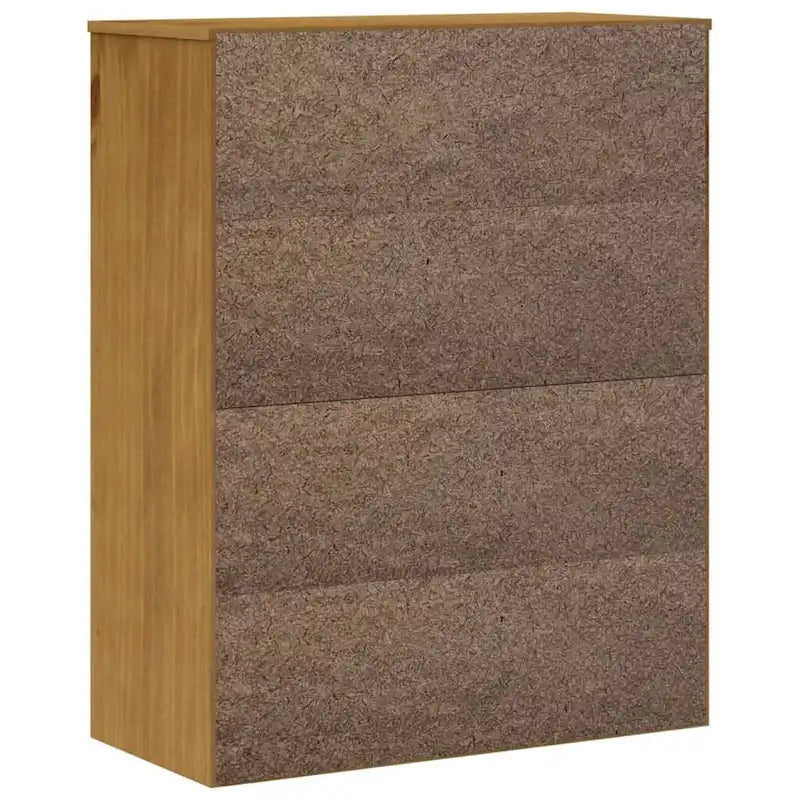 vidaXL Top for Highboard with Glass Doors FLAM Solid Wood Pine - 31.5 x 14.6 x 39.4