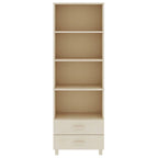 vidaXL Cabinet Bookshelf Entryway Cabinet with Storage HAMAR Solid Wood Pine - 23.6x13.8x70.9