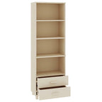 vidaXL Cabinet Bookshelf Entryway Cabinet with Storage HAMAR Solid Wood Pine - 23.6x13.8x70.9