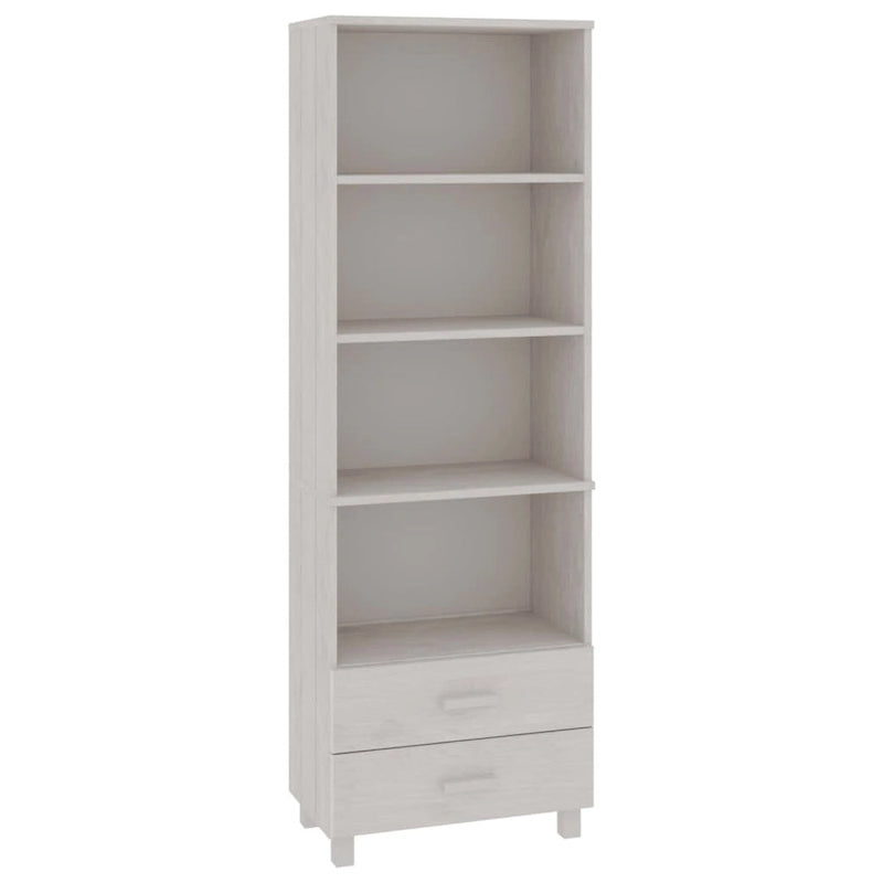 vidaXL Cabinet Bookshelf Entryway Cabinet with Storage HAMAR Solid Wood Pine - 23.6x13.8x70.9