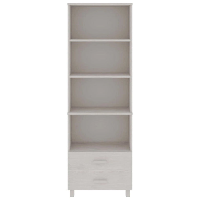 vidaXL Cabinet Bookshelf Entryway Cabinet with Storage HAMAR Solid Wood Pine - 23.6x13.8x70.9