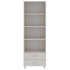 vidaXL Cabinet Bookshelf Entryway Cabinet with Storage HAMAR Solid Wood Pine - 23.6x13.8x70.9