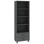 vidaXL Cabinet Bookshelf Entryway Cabinet with Storage HAMAR Solid Wood Pine - 23.6x13.8x70.9