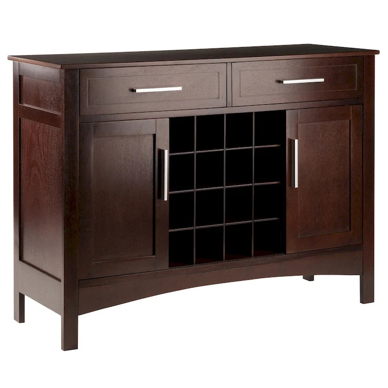Gordon Buffet Cabinet, Cappuccino - 43.7W x 16.1D x 32.2H