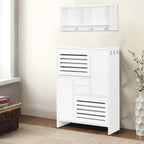2-Peice Storage Set with Shoe Storage Cabinet and Wall-Mounted Storage Cabinet