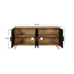 Carved Symmetrical Design Door Sideboards