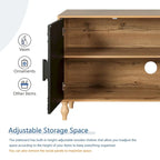 Carved Symmetrical Design Door Sideboards