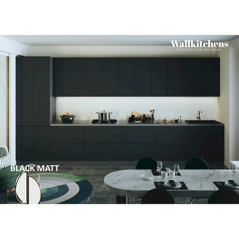 Kitchen Celestial Collection Black Color Base Size 15Ft Wide - 182x24