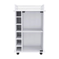 24 White Bar Cabinet With Multiple Shelves - 24.00