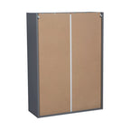 24 x 42 Wall Cabinet-Double Door-Grey - 24 x 42 x 12