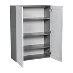24 x 42 Wall Cabinet-Double Door-Grey - 24 x 42 x 12