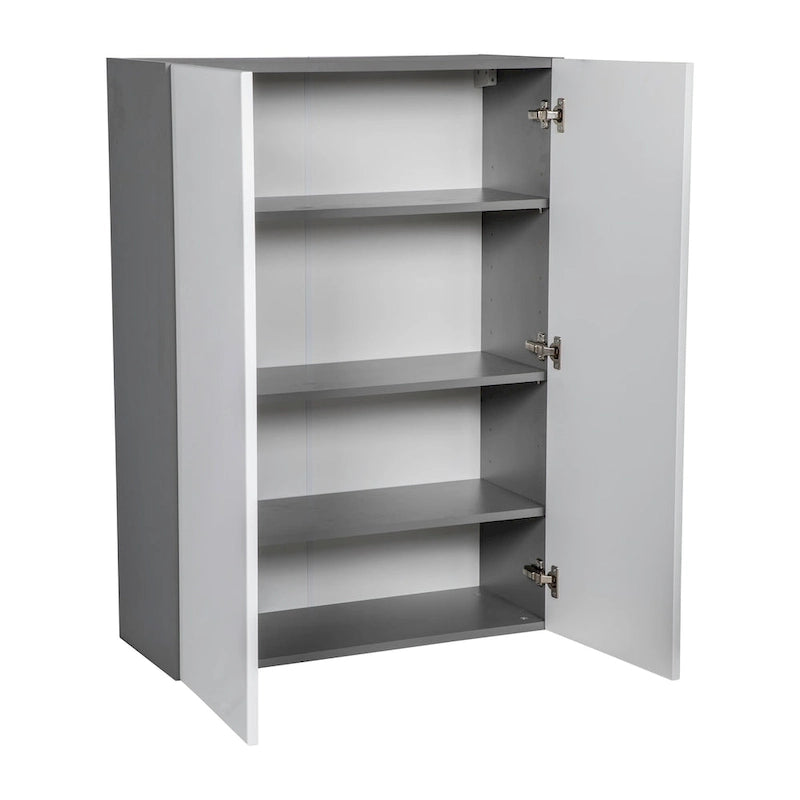 24 x 42 Wall Cabinet-Double Door-Grey - 24 x 42 x 12