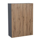 24 x 42 Wall Cabinet-Double Door-Grey - 24 x 42 x 12