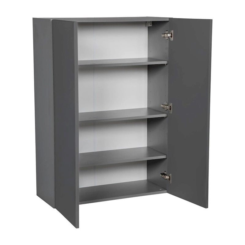 24 x 42 Wall Cabinet-Double Door-Grey - 24 x 42 x 12