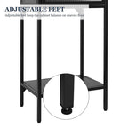 Tempered Glass High Cabinet with Arched Door Adjustable Shelves and Feet Anti-Tip Dust-free Fluted Glass Kitchen Credenza