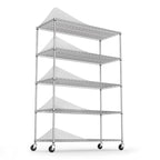 5 Tier 6000lbs Heavy Duty Adjustable Storage Rack Metal Shelf