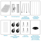 5 Tier 6000lbs Heavy Duty Adjustable Storage Rack Metal Shelf