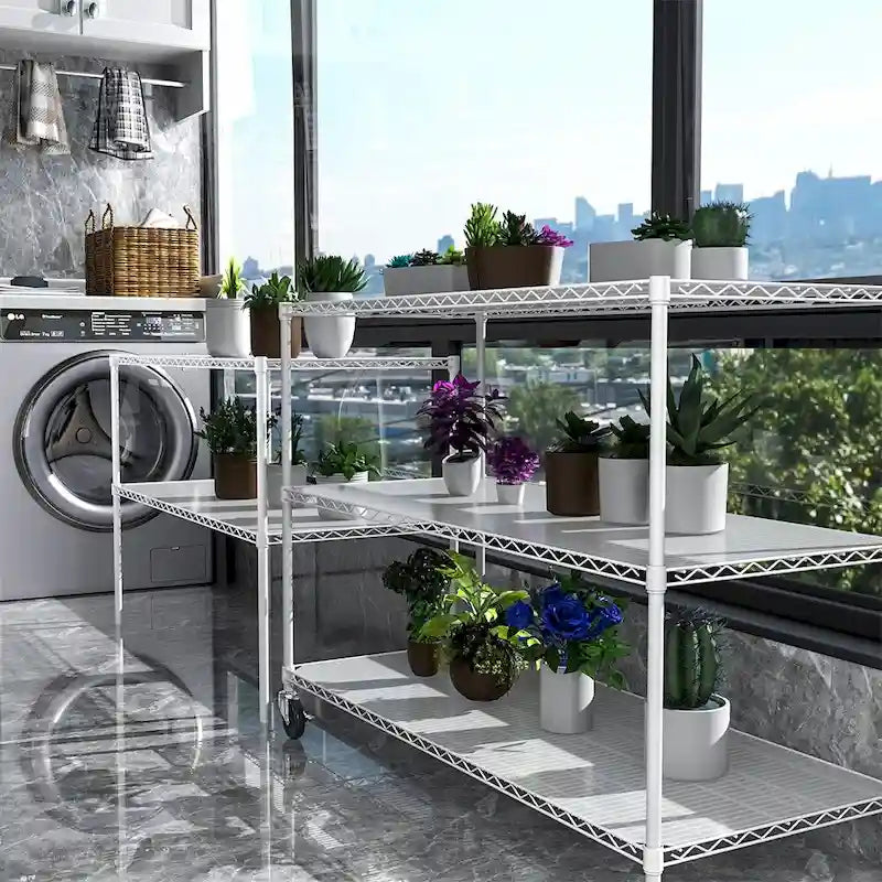 5 Tier 6000lbs Heavy Duty Adjustable Storage Rack Metal Shelf