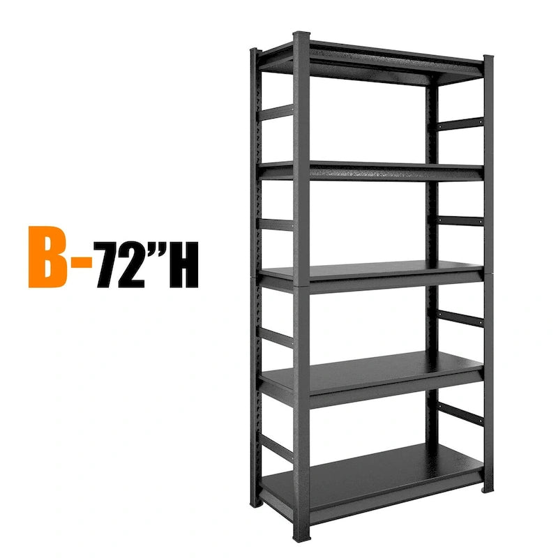Storage Shelves 5 Tier Heavy Duty Metal Shelving Unit Adjustable Shelving Units and Storage Rack Kitchen Garage Shelf