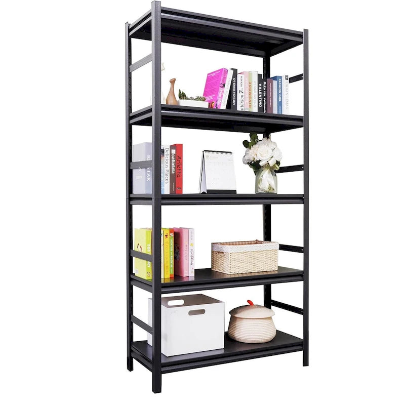 Storage Shelves 5 Tier Heavy Duty Metal Shelving Unit Adjustable Shelving Units and Storage Rack Kitchen Garage Shelf