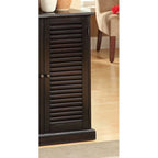 30 Modern Transitional Design 1pc Shoe Cabinet Oak Finish Adjustable Shelves - N/A